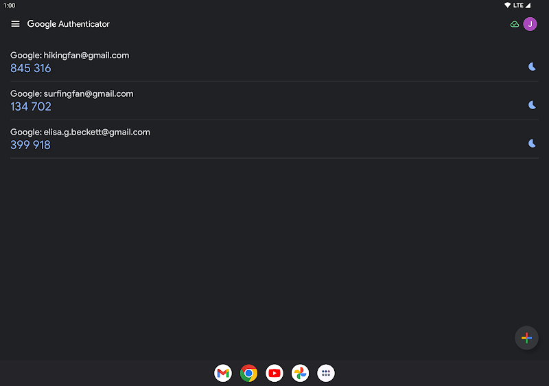 Google Authenticator  Screenshots