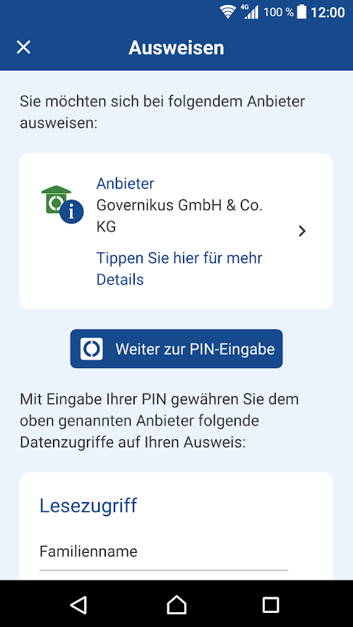 AusweisApp2  Screenshots