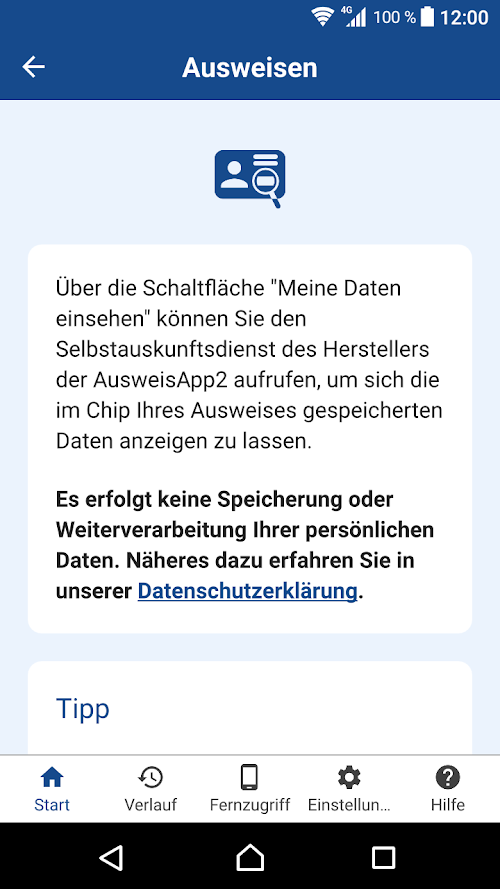 AusweisApp2  Screenshots