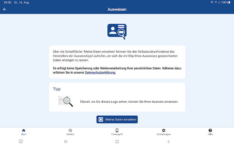AusweisApp2  Screenshots