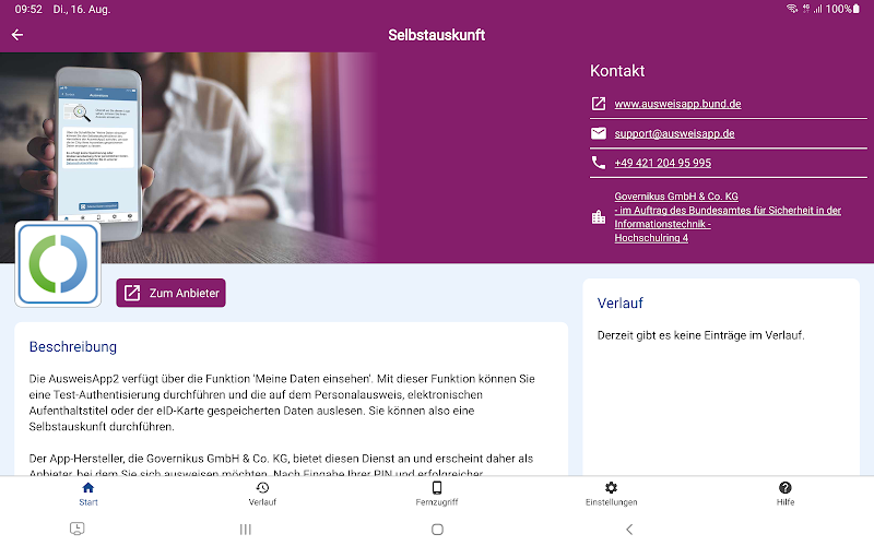 AusweisApp2  Screenshots