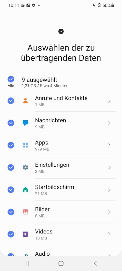 Samsung Smart Switch Mobile  Screenshots